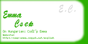 emma csep business card